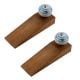 2 Pieces Blue Striped Dotted Cackle Wooden Door Stopper